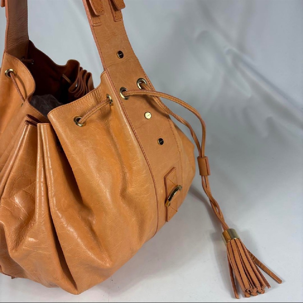 Givenchy Leather Bucket Bag with Tassel in Tan Brown - Picture 8 of 17